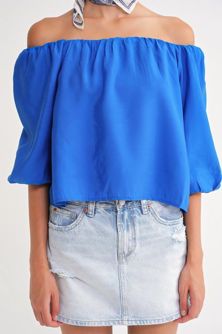 Modal-Blend-Bluse mit Madonna-Kragen und Rüschendetail - Image 6