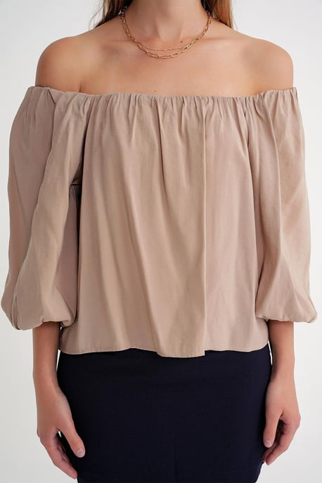Modal-Mischbluse mit Madonna-Kragen und Rüschendetails - Image 5