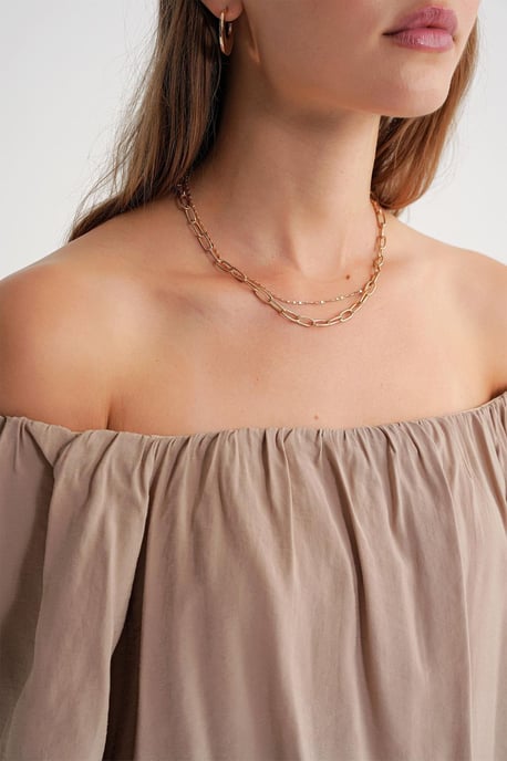 Modal-Mischbluse mit Madonna-Kragen und Rüschendetails - Image 6