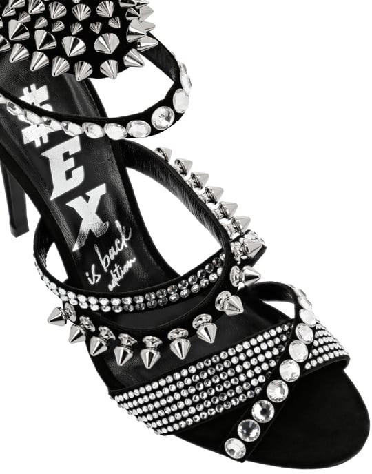 Suede Sandals High Heels - Image 2