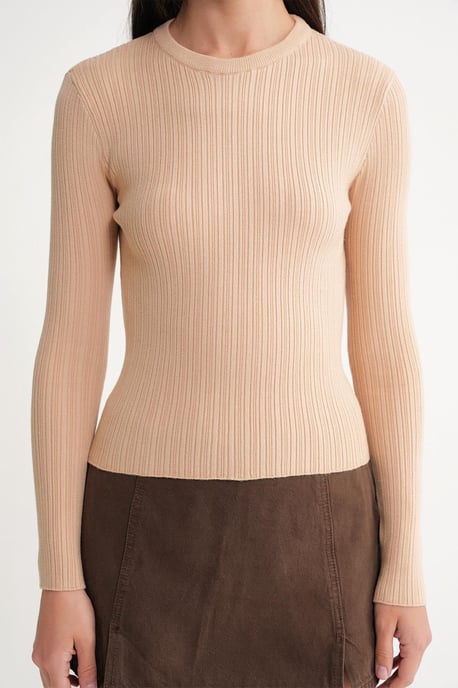 Weiches strukturiertes Ripp-T-Shirt - Image 5