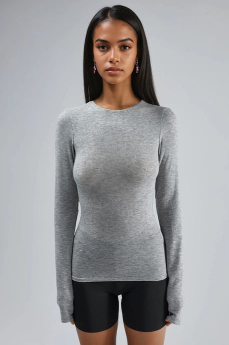 Schlankes Longsleeve-Transparente Bluse - Image 6
