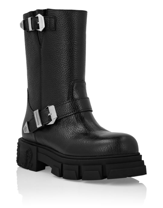 Stiefel Flach Hoch Gothic Plein - Image 1