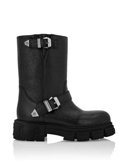Stiefel Flach Hoch Gothic Plein - Image 2