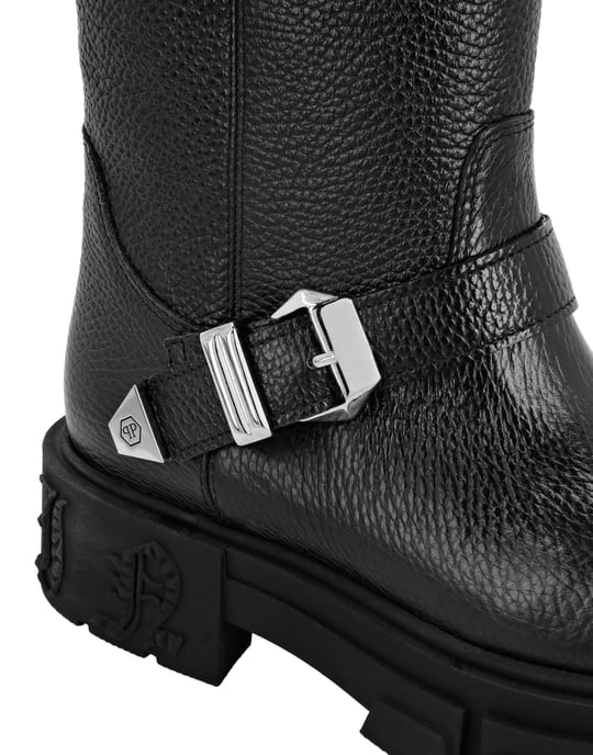Stiefel Flach Hoch Gothic Plein - Image 3