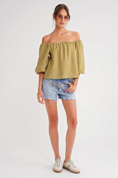 Modal-Mischgewebe-Bluse mit Madonna-Kragen und Rüschendetail - Image 2