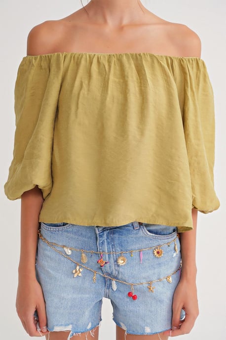 Modal-Mischgewebe-Bluse mit Madonna-Kragen und Rüschendetail - Image 5