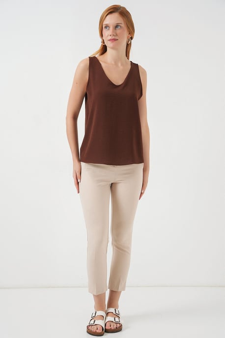 V-Ausschnitt Pull-On Bluse - Image 2