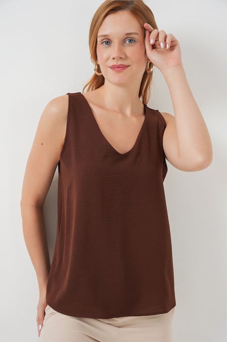 V-Ausschnitt Pull-On Bluse - Image 3