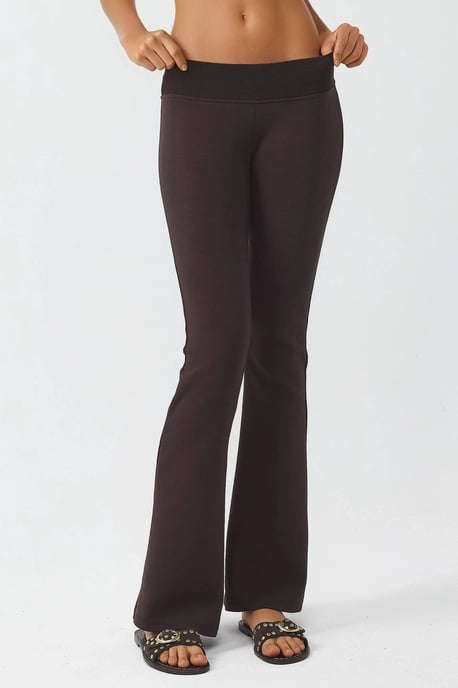 Elastische Bund-Weitbein-Hosen - Image 1