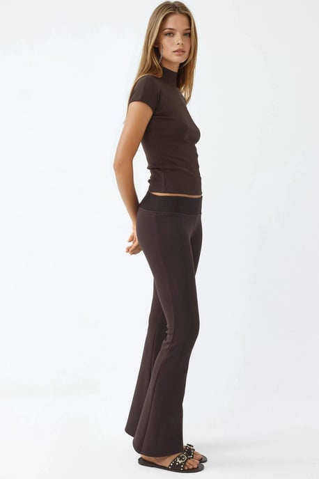 Elastische Bund-Weitbein-Hosen - Image 2