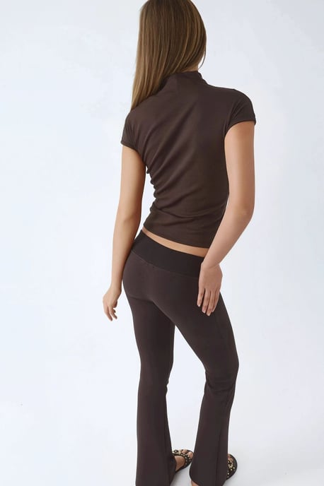 Elastische Bund-Weitbein-Hosen - Image 3