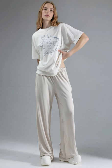 Elastische Taillengerade Modal-Hose - Image 4