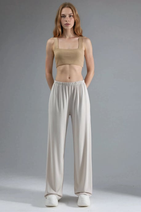 Elastische Taillengerade Modal-Hose - Image 6