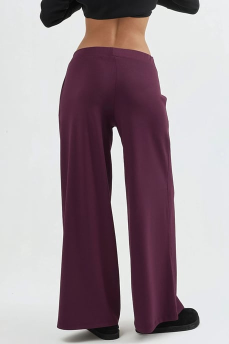 Elastische Taillenhosen mit weitem Bein - Image 3