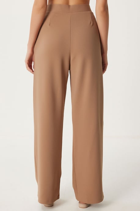 Hochtaillierte Faltenhose mit weitem Beinschnitt - Image 5