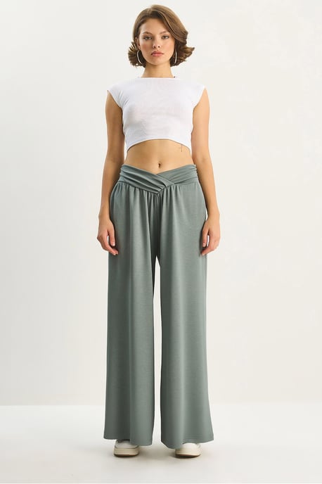 Bogenförmige Taille Palazzo-Hosen - Image 1