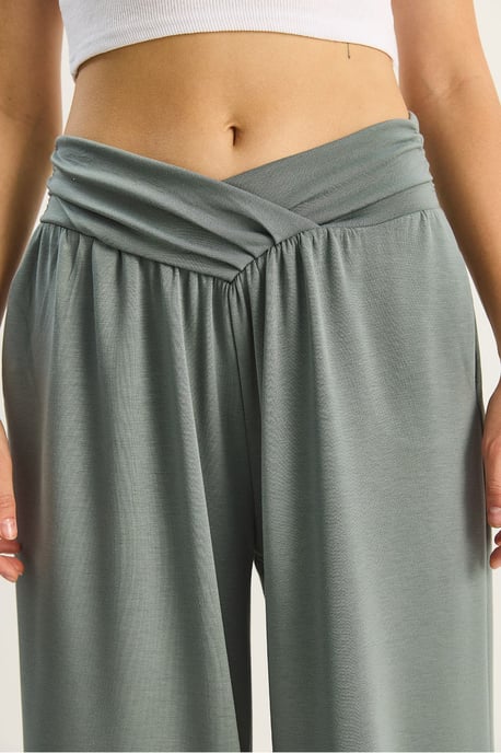 Bogenförmige Taille Palazzo-Hosen - Image 6