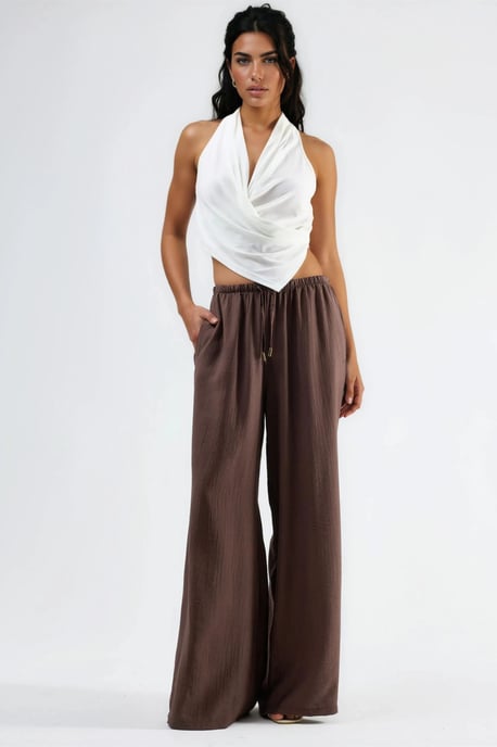 Weite Hose mit Kordelzug und Taschen - Image 2