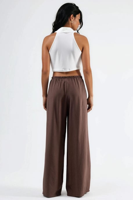 Weite Hose mit Kordelzug und Taschen - Image 4