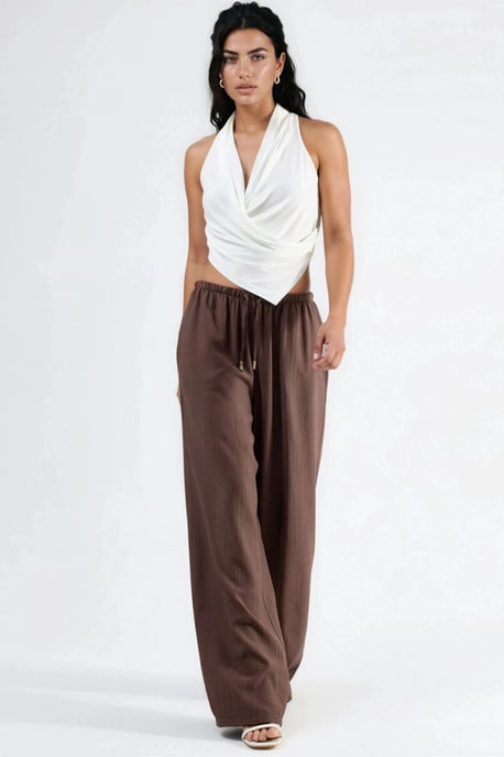 Weite Hose mit Kordelzug und Taschen - Image 5