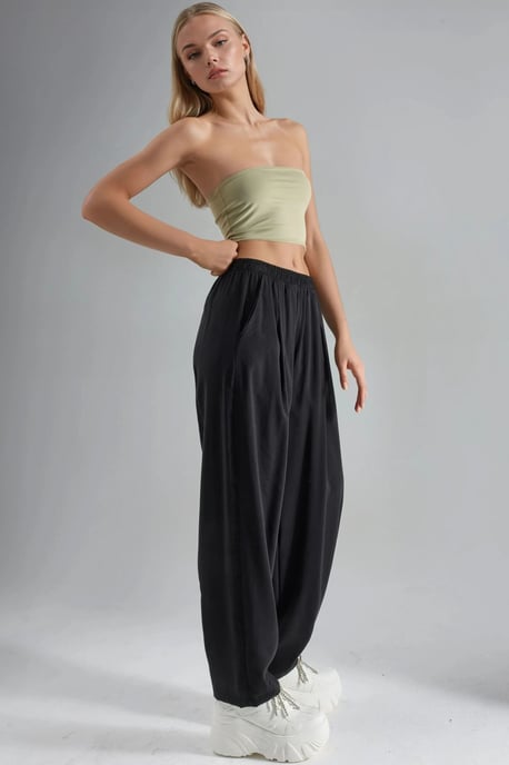 Weite gefaltete Hose - Image 2