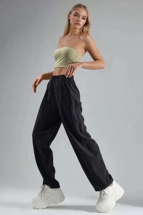 Weite gefaltete Hose - Image 5