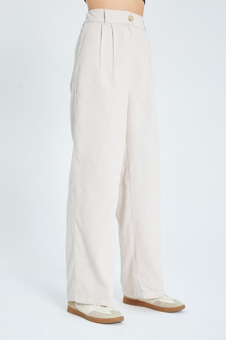 Hochtaillierte Samt-Geradelegpants - Image 4