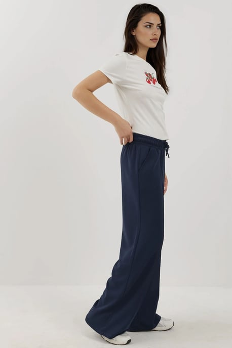 Rippendetaillierte Weichgriffweite-Hosen - Image 4
