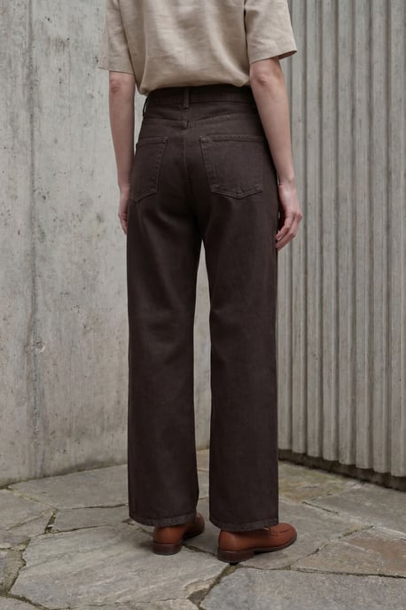 Hochtaillierte gerade Denim-Jeans - Image 5
