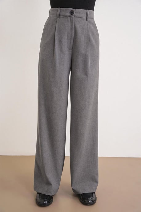 Hochtaillierte Palazzo-Hosen mit Taschen - Image 4