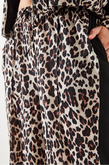 Hochwaisted, Leopardenmuster, Weitbeinige Hose - Image 4