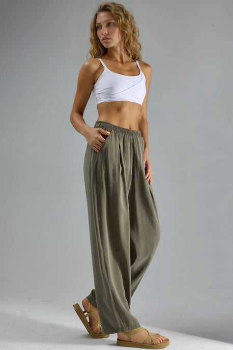 Weite gefaltete Hose - Image 4