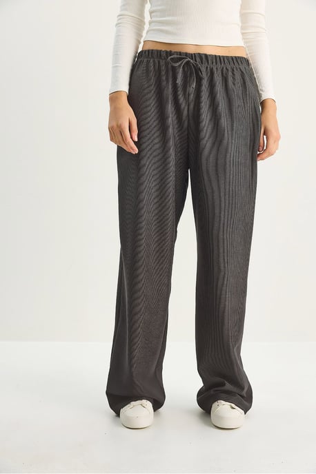 Hohe Taille Weite Bein Hose - Image 5
