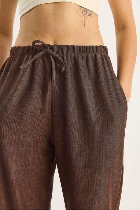 Hohe Taille Weite Bein Hose - Image 5