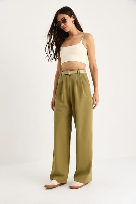 Bundfaltenweite Strickhose - Image 3