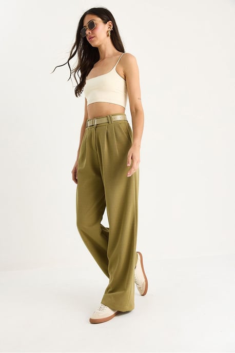 Bundfaltenweite Strickhose - Image 4