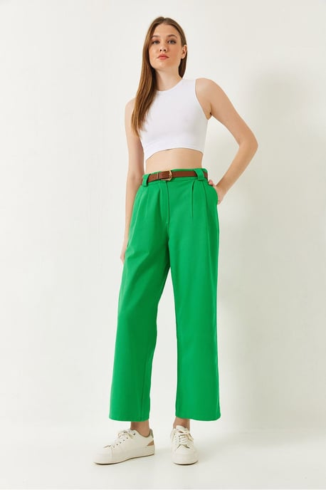 Hosen mit weitem Bein und Gürtel - Image 2