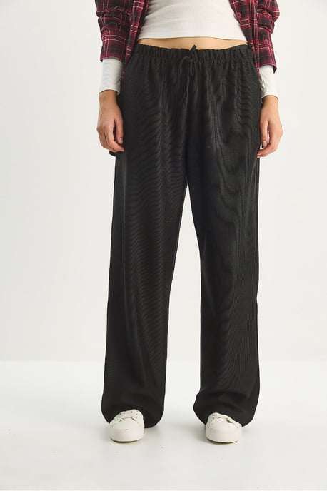 Hohe Taille Weite Bein Hose - Image 4