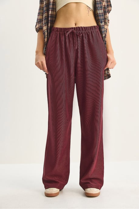 Hohe Taille Weite Bein Hose - Image 5