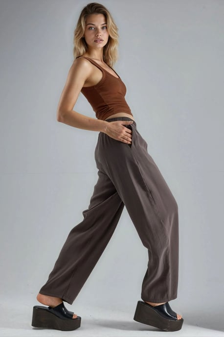 Weite gefaltete Hose - Image 4