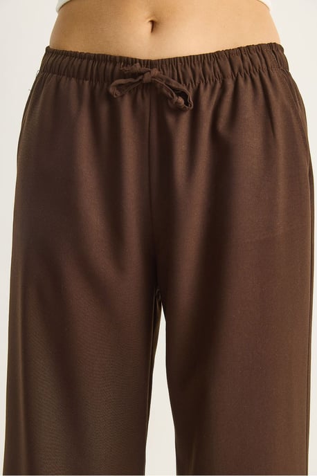 Weite Palazzo-Hosen mit Knotenverschluss - Image 5