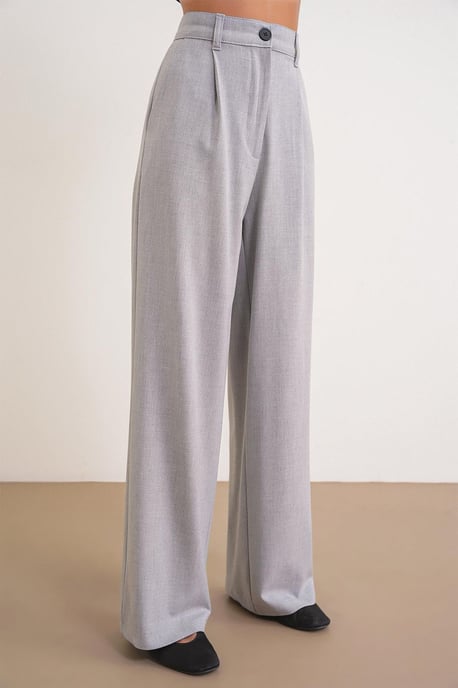 Hochtaillierte Palazzo-Hosen mit Taschen - Image 4
