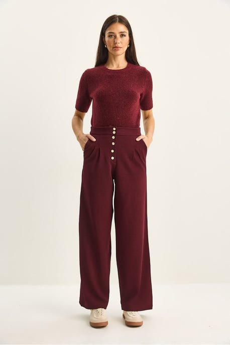 Hochtaillierte Weite Palazzo-Hose - Image 2