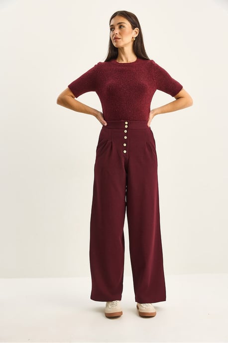 Hochtaillierte Weite Palazzo-Hose - Image 6