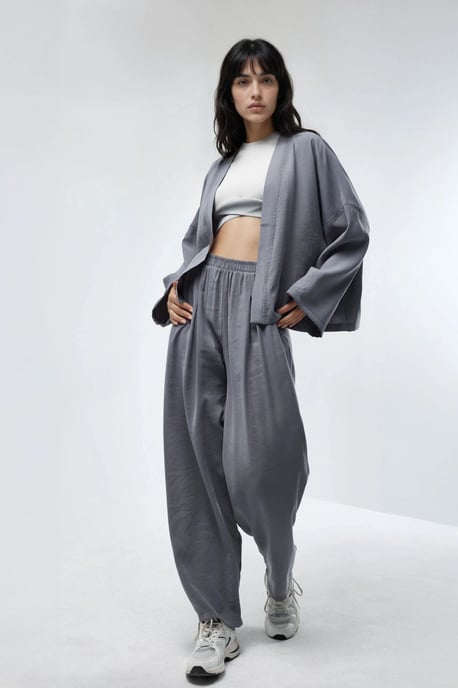 Weite gefaltete Hose - Image 4