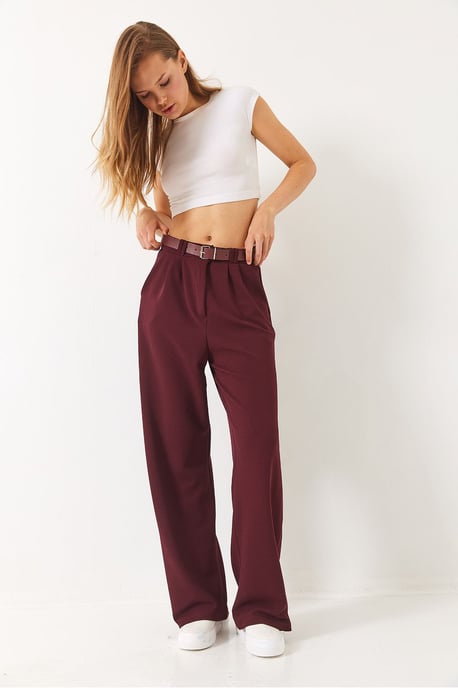 Bundfaltenweite Strickhose - Image 3