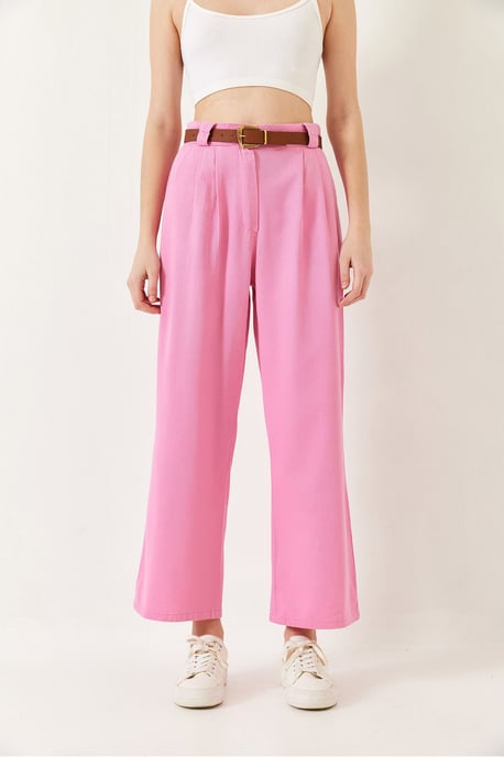 Hosen mit weitem Bein und Gürtel - Image 2