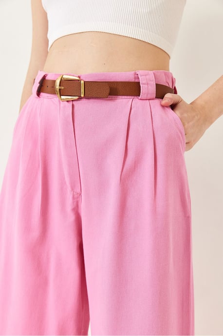 Hosen mit weitem Bein und Gürtel - Image 5