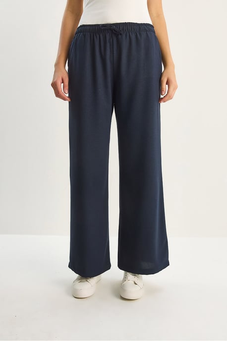 Weite Palazzo-Hose mit Bindeband - Image 6
